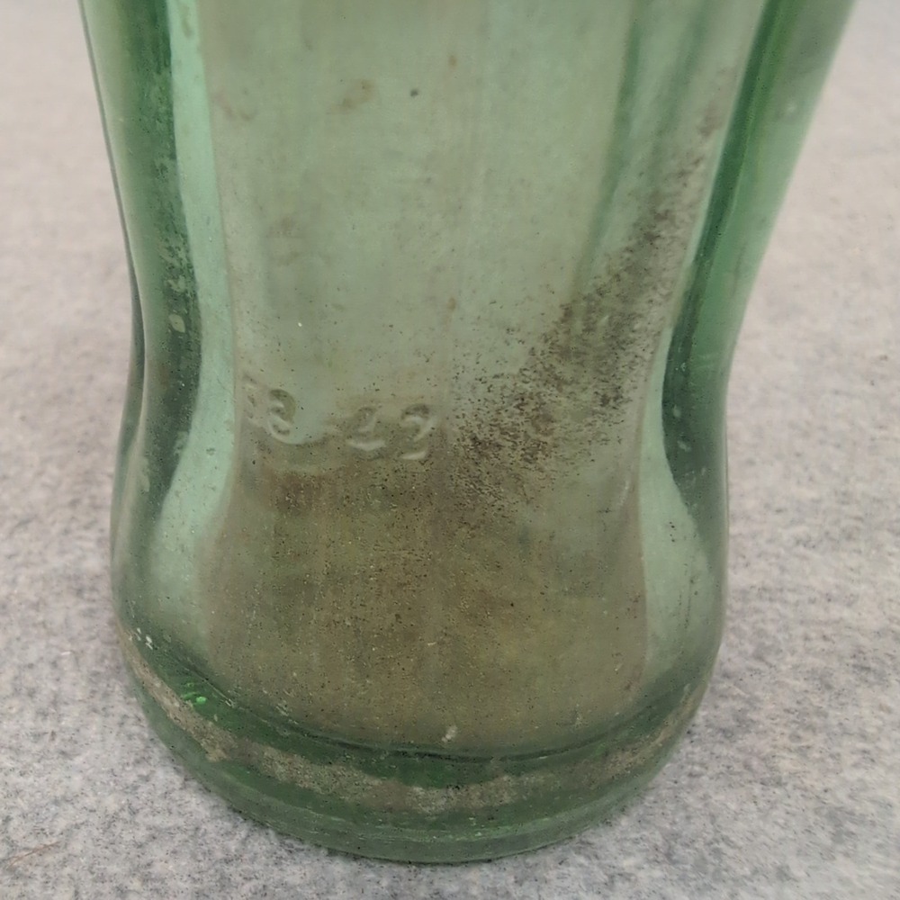 Vintage Coca-Cola Bottle Pulaski TN 1923 Patent Georgia Green Glass 1942 Coke - Picture 3 of 5